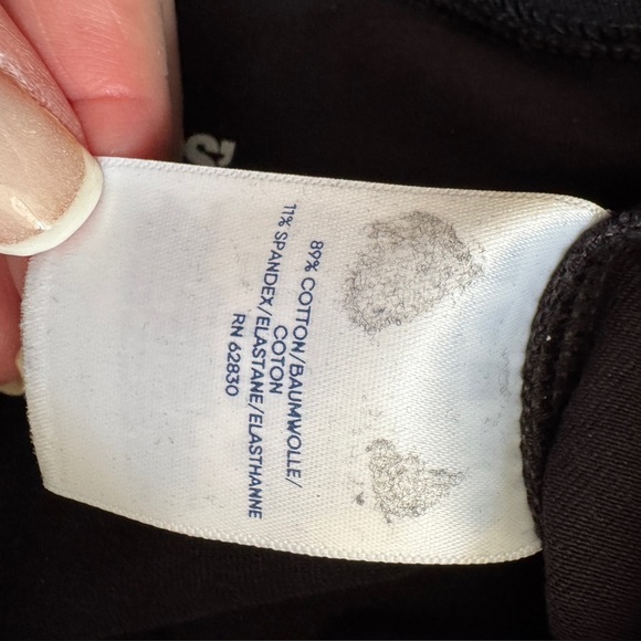 Lands End Black Stretch Pants Size Medium Petite - Picture 5 of 7